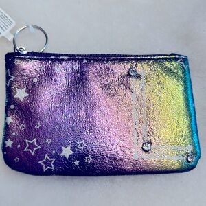 Claire's Iridescent Keychain Zipper pouch Letter L